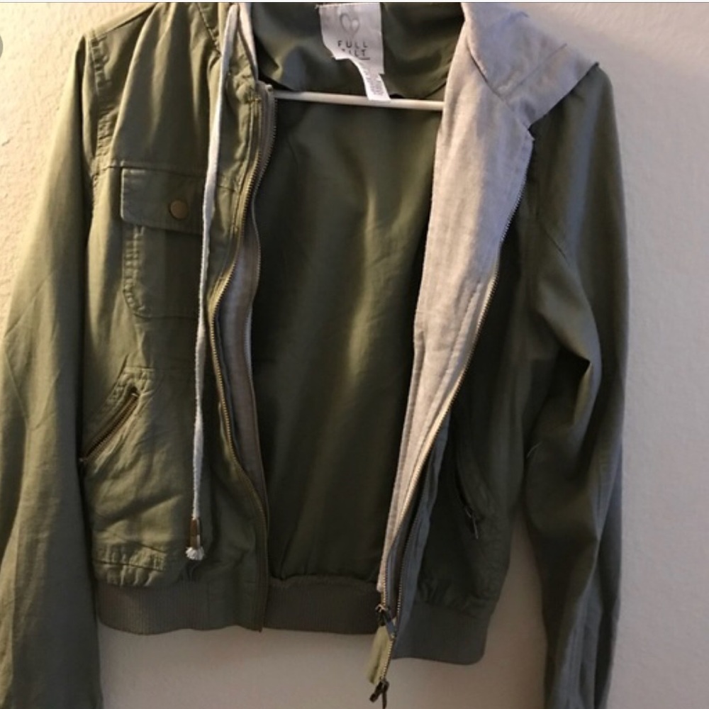 Full Tilt olive green jacket